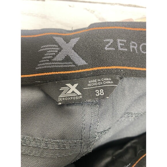 Zero Exposure Travel Series Shorts Mens Size 38 Stretch Comfort Dark Gray - Picture 4 of 4